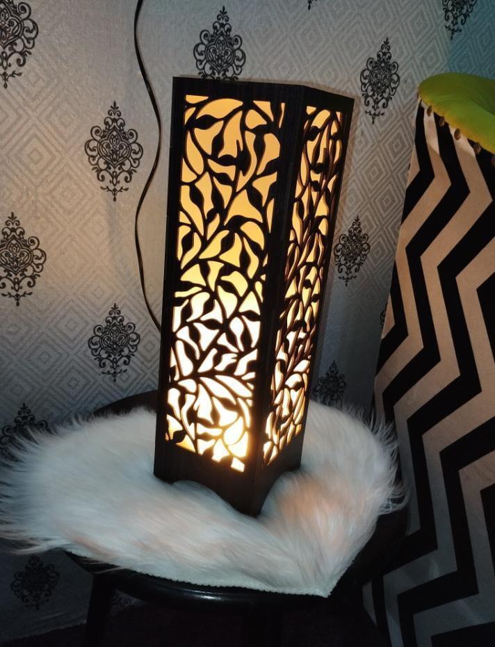 Wooden Side Lamp